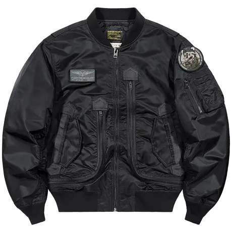 VIP多口袋ma1飞行员夹克男春秋美式复古工装外套宽松设计感棒球服商品大图