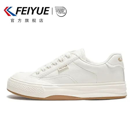 feiyue/飞跃休闲鞋女2025春夏季新款超纤低帮运动鞋百搭小白鞋商品大图