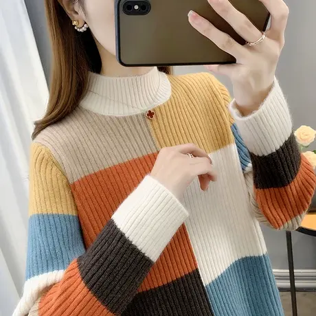 女士毛衣女小个子冬季2023年新款爆款时尚洋气打底衫女内搭秋冬装商品大图