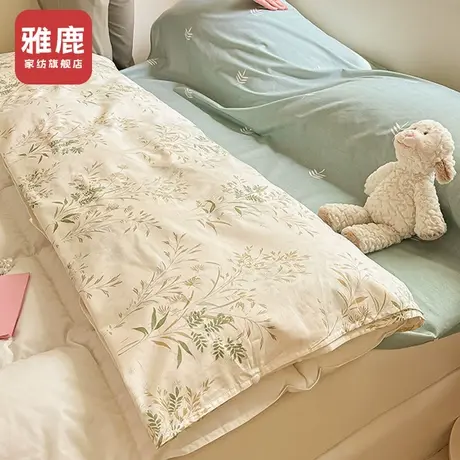 雅鹿全棉酒店隔脏睡袋旅行便携纯棉四件套被套床单人旅游出差神器商品大图