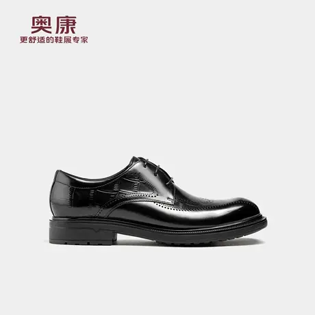 奥康 男鞋2025秋季新款正装皮鞋舒软厚底增高伴郎鞋门店发货商品大图