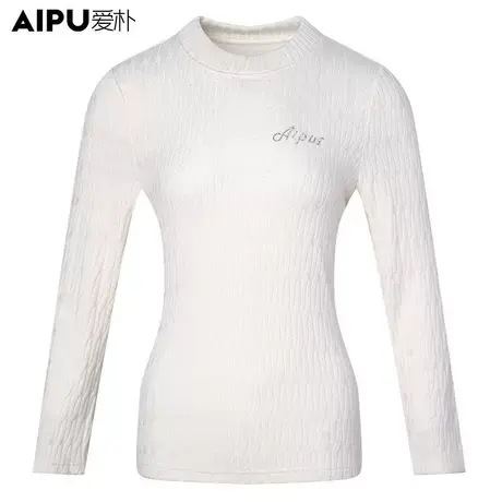 爱朴10557大码女装【直播专享】2023冬季新款胖mm百搭休闲打底衫图片