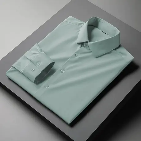 春秋季衬衫男长袖商务正装免烫抗皱休闲衬衣高级感男装轻熟风寸衫商品大图