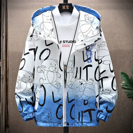 13青少年夹克男孩春秋季外套15岁初中高中学生潮流帅气大童男装14商品大图