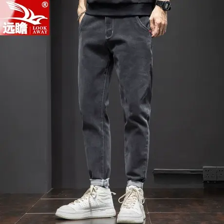 男士牛仔裤男宽松直筒长裤春秋潮流百搭休闲裤子男款2023春季新款商品大图