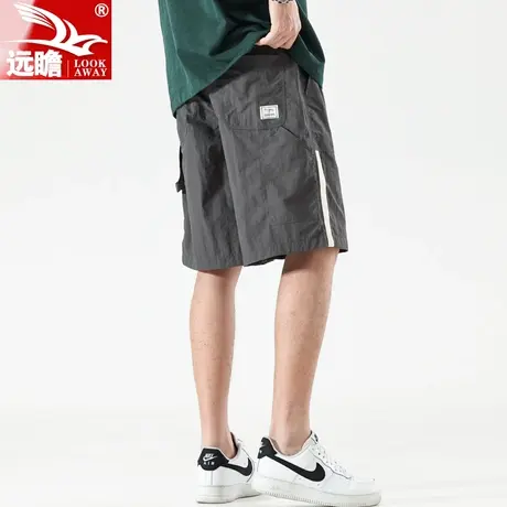 男士休闲短裤夏季薄款2023年新款潮牌宽松百搭中裤冰丝五分裤子男商品大图