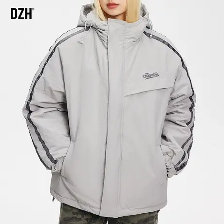 男士连帽冲锋衣棉服男冬季2024年新款加厚防寒服保暖棉衣外套冬装商品大图