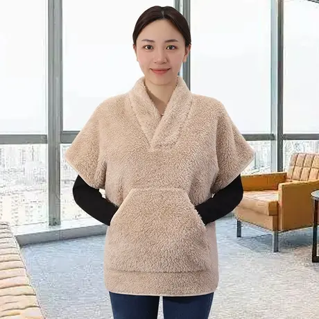 带袖马甲女冬季办公室半袖保暖外套图片