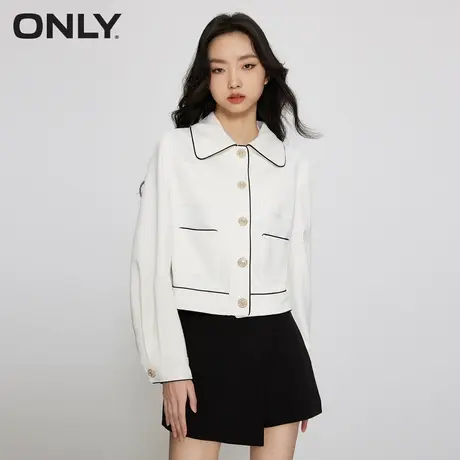 ONLY奥莱春季新款时尚潮流通勤风短款翻领长袖外套女商品大图