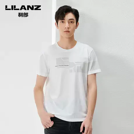 【商场同款】利郎短袖T恤男士时尚休闲印花2023男装23XTX6141Y/2Y图片