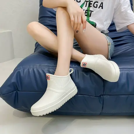 夏季时尚雨鞋女款成人雨天中筒防水胶鞋防滑水鞋原创日系低帮雨靴商品大图