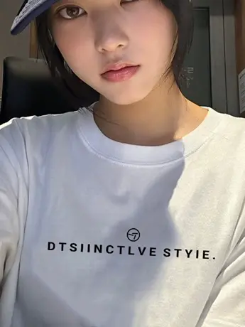 欧货辣妹仿棉短袖t恤女2023新款夏季御姐炸街设计感小众甜酷上衣商品大图