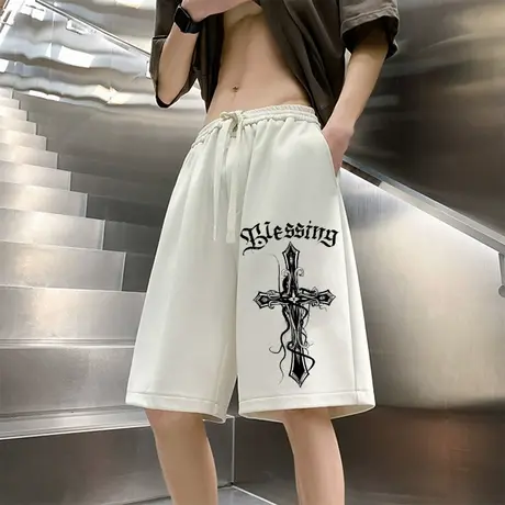 夏季男士冰感短裤五分裤运动裤商品大图