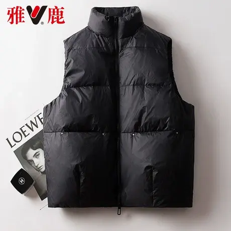 雅鹿羽绒服马甲女2022冬季新款外穿白鸭绒保暖时尚休闲短外套高端商品大图