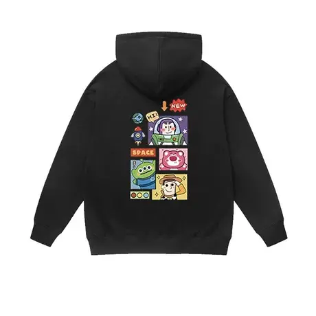 潮流玩具总动员胡迪周边连帽卫衣草莓熊三眼仔联名宽松情侣装男女商品大图