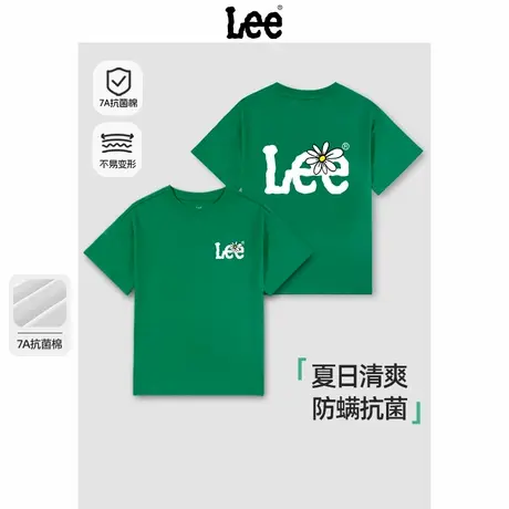 Lee童装男孩短袖t恤2025新款中大童半袖体恤帅气潮酷儿童夏装上衣图片