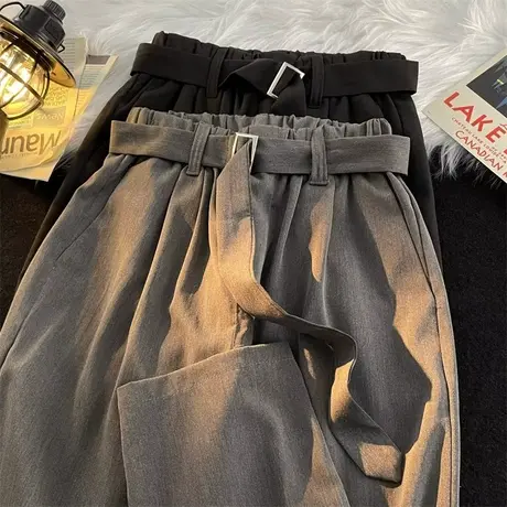 cleanfit小西裤男款夏季那不勒斯垂感潮流痞帅潮牌直筒休闲DK裤子图片