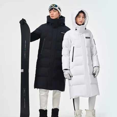 坦博尔奥莱正品长款过膝户外加厚滑雪情侣款鹅绒羽绒服男女同款冬图片