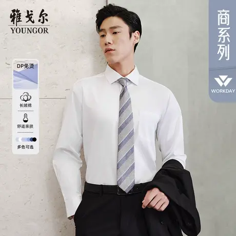 【DP免烫】D系雅戈尔衬衫春夏新款长袖衬衫柔软商务休闲抗皱衬衣商品大图