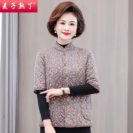 中老年人女妈妈装半袖马夹背心2023冬季新款奶奶装保暖内搭棉袄服图片