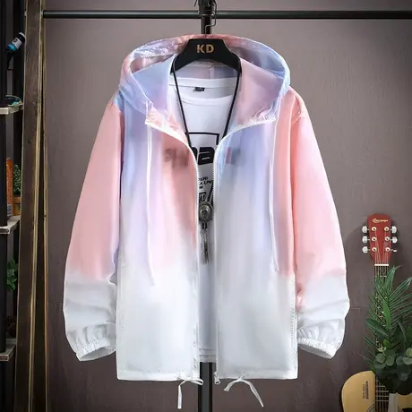 夏季户外防晒衣男女士皮肤风衣外套透气凉爽长袖渐变外套防晒服商品大图