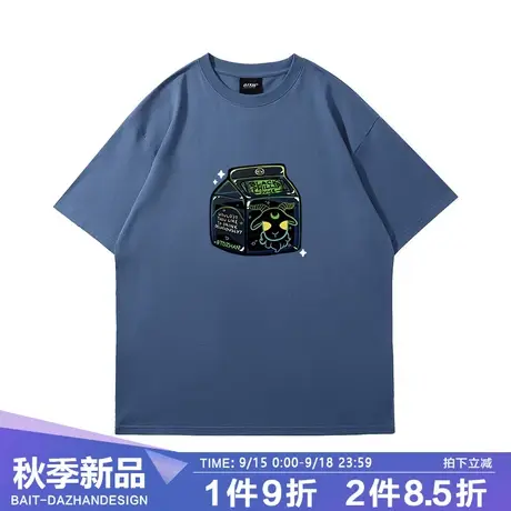 趣味原创手绘艺术风印花短袖t恤女ins潮百搭上衣服设计感小众bm风商品大图