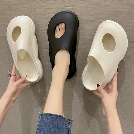 2023新款镂空包头洞洞老爹拖鞋女夏季外穿时尚潮流网红沙滩凉拖鞋商品大图