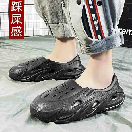 雨鞋男款夏季时尚厨师水鞋厨房防滑钓鱼胶鞋户外涉水鞋防水鞋男士商品大图