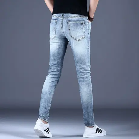 弹力修身小脚牛仔裤男款2023新款秋冬潮流休闲裤子男夏天高端潮牌图片