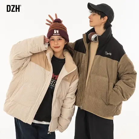 情侣灯芯绒冬季棉服男士美式加厚棉衣男款高级感棉袄2024新款袄子商品大图