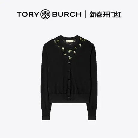 【12期免息】TORY BURCH 汤丽柏琦 假两件刺绣毛衣 151592图片