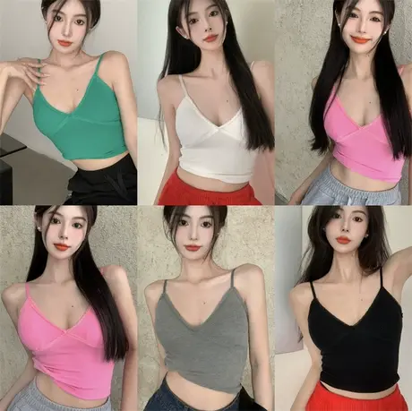 蕾丝小吊带背心女春夏2023新款韩版修身内搭可外穿短款打底衫上衣图片