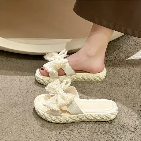 可湿水拖鞋女夏外穿时尚百搭2024年新款ins仙女风网红厚底凉拖女图片