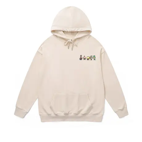 美式潮牌情侣连帽卫衣卡通动漫海绵宝宝简约款学生帽衫外套潮秋冬商品大图