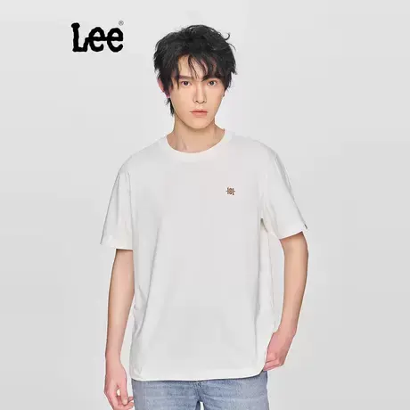 Lee商场同款25早春新品舒适版圆领101+男短袖T恤休闲LMT010062206图片