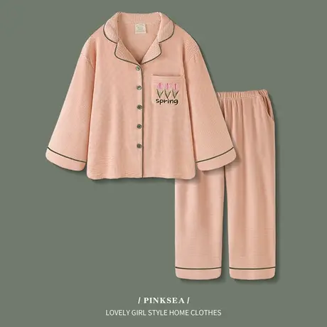 睡衣女秋冬季新款高级感时尚德绒保暖家居服甜美大码女款套装冬商品大图