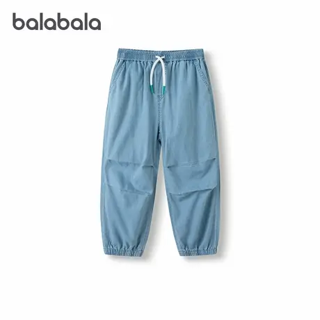 巴拉巴拉童装男童裤子儿童长裤夏装中大童凉感牛仔裤商品大图