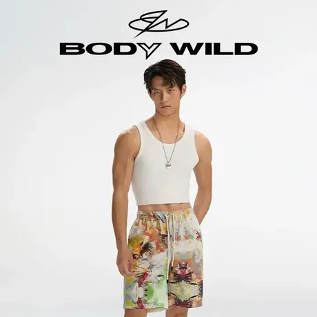 BODY WILD软棉棉罗纹中肩棉背心男ZBN11MG1A商品大图
