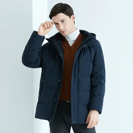 【清仓男装】坦博尔奥莱羽绒服加厚大码中老年商务休闲冬装外套商品大图