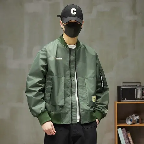 春季潮牌高级感机能防风V领长袖上衣春秋款美式高端夹克外套春装商品大图