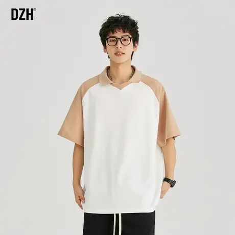 男士韩版polo衫男潮牌痞帅短袖男款夏季中性风小众上衣情侣装半袖图片