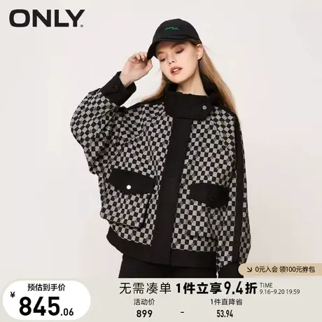 ONLY奥莱2023夏季新款时尚潮流休闲满印落肩风衣外套女商品大图