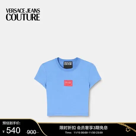 【限时优惠】VERSACE JEANS COUTURE 女士Piece Number短款T恤图片