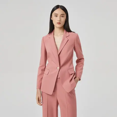 LANCY/朗姿春季新款小个子西装外套通勤高级感西服外套修身女图片