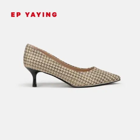 EP YAYING雅莹女鞋 优雅尖头浅口软底不累脚高跟鞋 商场同款XL01B图片