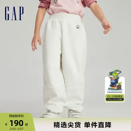 Gap女童春秋空气三明治运动卫裤儿童装活力校园风束脚裤797496商品大图