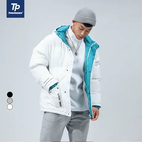 TOMATOPAPA秋冬原创新款男士加厚棉服保暖冬装外套御寒厚款上衣男商品大图