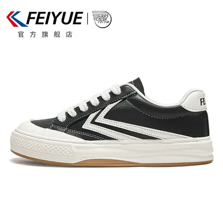 feiyue/飞跃板鞋女2024春季款超纤时尚百搭运动风休闲鞋001T商品大图