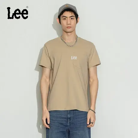Lee商场同款23春夏新品标准版logo印花多色男短袖T恤LMT0016153RX图片