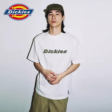 Dickies商场同款 23春夏新品工装灵感 前胸字母休闲短袖T恤上装图片